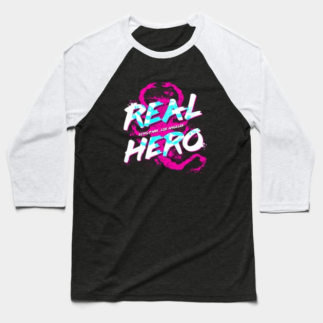 Real Hero Baseball T-Shirt by Stationjack